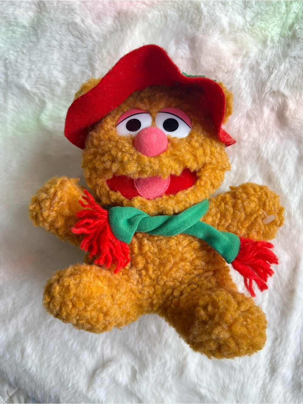 Vintage 1987 Baby Fozzie Bear Plush Muppet Babies Jim Henson Simon Marketing 8”
